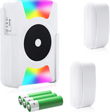 Daytech Wireless Door Sensor Chime with Vibrating Flashing Light - Portable Business Entry Alert System