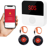 CallToU WiFi Smart Wireless Caregiver Pager Call Button System Emergency Alert System (only Supports 2.4GHz Wi-Fi) CallToU