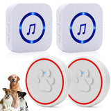 CallToU Dog Doorbells-Dog Door Bell for Potty Training-Wireless Doggie Buttons for Go Outside Communication with IP55 Touch Type Buttons, 5 Levels Volume 55 Ringtones Receiver CallToU