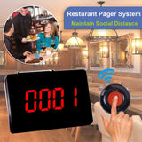 CallToU Restaurant Paging System | Clinical Call System | Patient Paging System 1 display with 5 call buttons CallToU