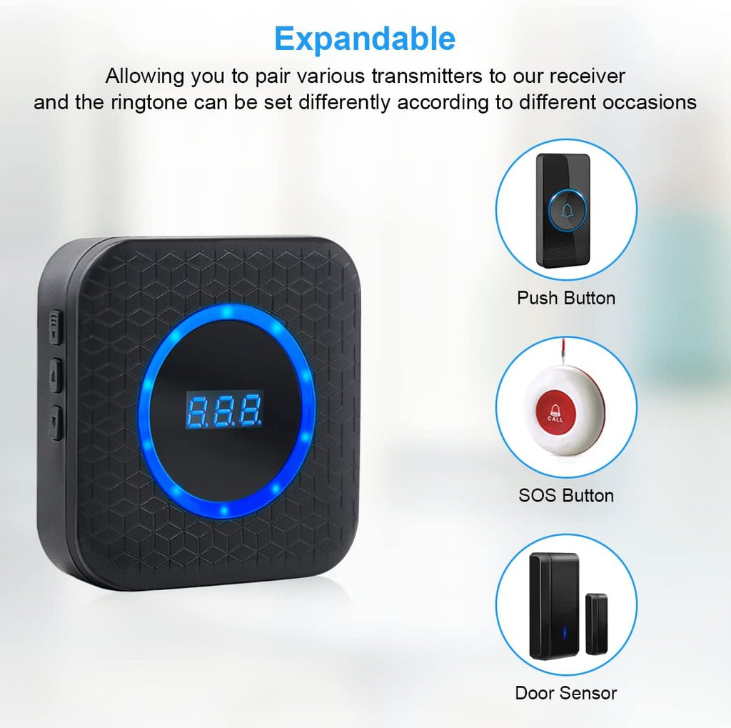 Daytech Wireless Door Sensor Chime - Protect Your Space with 1000Ft Ra ...