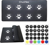 CallToU Dog Button Mat for Dog Communication Buttons - Dog Buttons for Communication Board with Stickers Dog Speaking Word Training Talking Button Pad (Buttons Not Included) CallToU