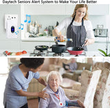 Daytech Caregiver Pager Call Button for Elderly Caregiver Paging System Home Alert Pager for Seniors Patient Nurse Help Button CallToU