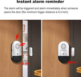 CallToU 4 Pcs Door Alarm/Window Alarm, Home Wireless Door Sensor for Kids and Elderly Safety, 120DB Anti Theft Security Magnetic Sensor CallToU