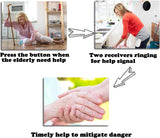 CallToU Caregiver Pager Wireless Alert Button Nurse Help 500+FT Call System for Elderly Seniors Patient Disabled Personal Home 1 Plugin Receiver 1 Vibration Buzzer 4 Waterproof Call Buttons SOS CallToU