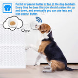 CallToU Dog Bell for Door Potty Training/Potty Doorbells for Dogs/Dog Door Bell for Potty Training/Doggie Doorbells with 55 Melodies 5 Volume Levels LED Flash (3 Touch Buttons) CallToU