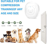 CallToU Dog Bell for Door Potty Training/Potty Doorbells for Dogs/Dog Door Bell for Potty Training/Doggie Doorbells with 55 Melodies 5 Volume Levels LED Flash (3 Touch Buttons) CallToU
