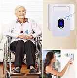 CallToU Caregiver Pager Call Button for Elderly Emergency Call Button Home Alert System Alarm for Elderly Seniors Patient Nurse Call System 1Receiver 1Call Button 1Doorbell CallToU