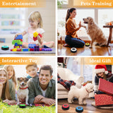 CallToU Dog Speech Training Buttons Talking Sound Buttons-Recordable Buttons for Dogs-30 Seconds Record Button 的副本 CallToU