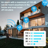 Daytech Door Chime, Door Open Contact Sensor Alarm with 600 FT Range 55 Chimes 5 Adjustable Volume for Business Store Home