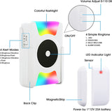 CallToU Door Chime,Wireless Door Sensor Portable Door Entry Chime with Vibrating Flashing Light CallToU
